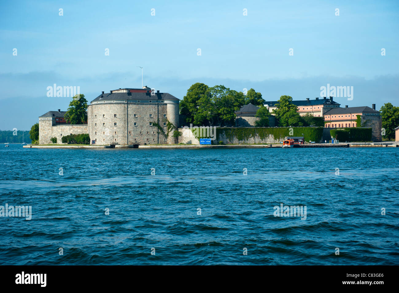 Vaxholms Festung in Schweden. Stockfoto