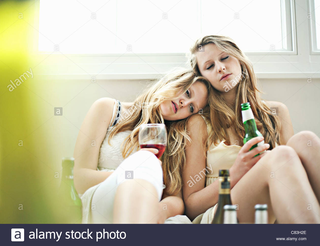 Betrunkene Mädchen
