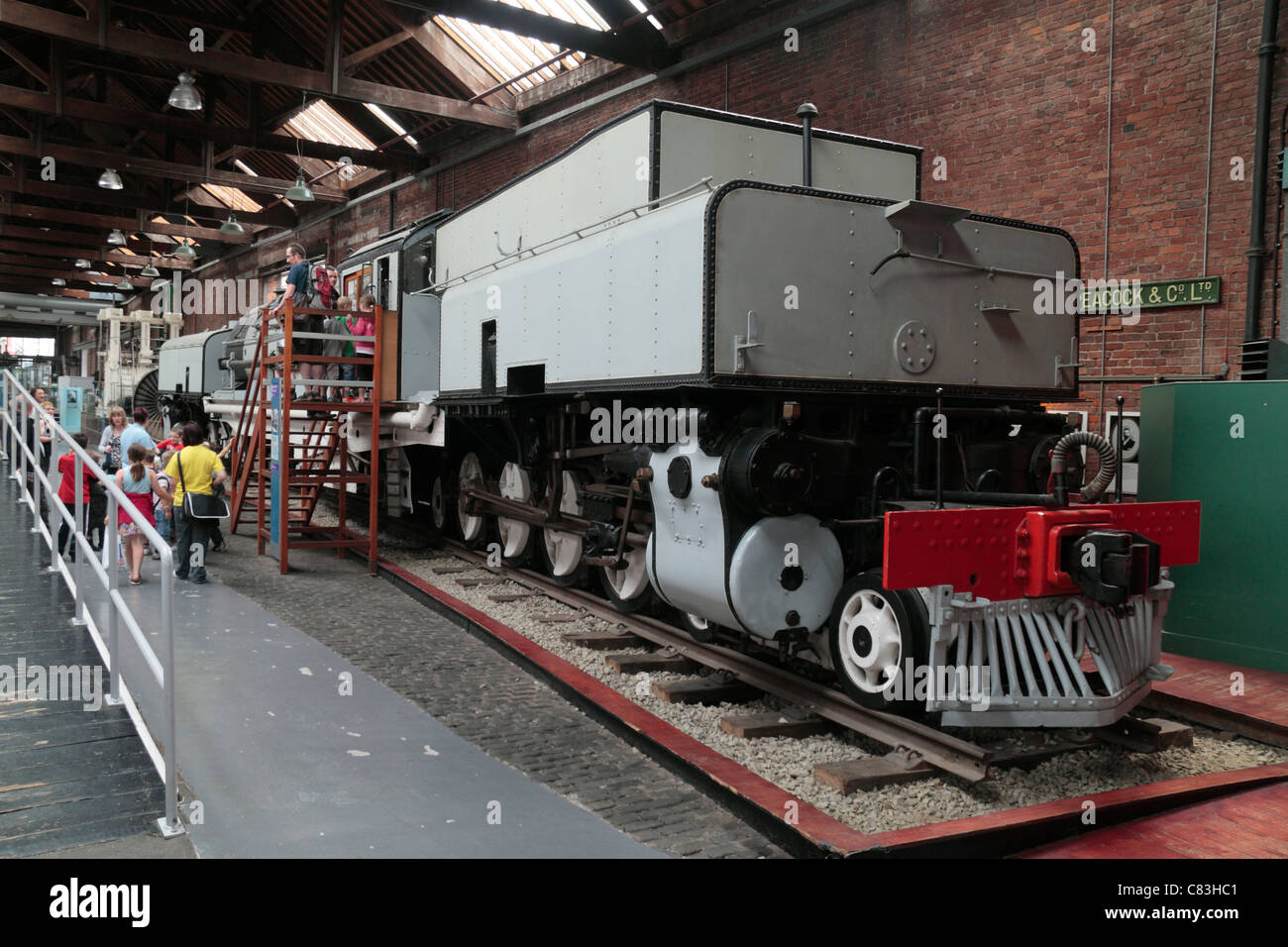 Beyer-Gerratt Lok, Baujahr 1930, auf dem Display in das Museum der Wissenschaft & Industrie (MOSI), Manchester, UK. Stockfoto