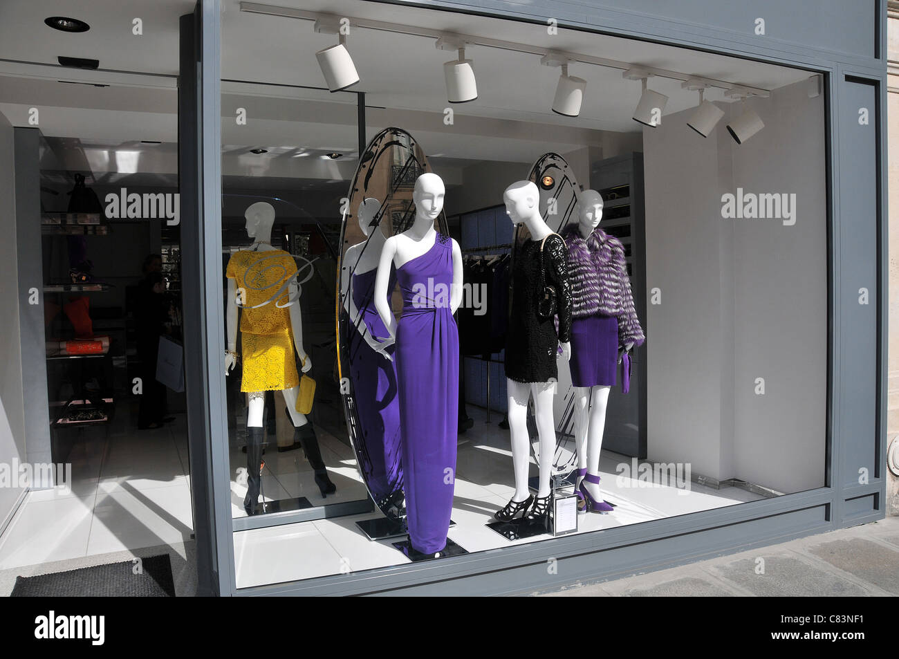 Bluemarine Boutique, Faubourg Saint Honore Street, Paris Frankreich Stockfoto