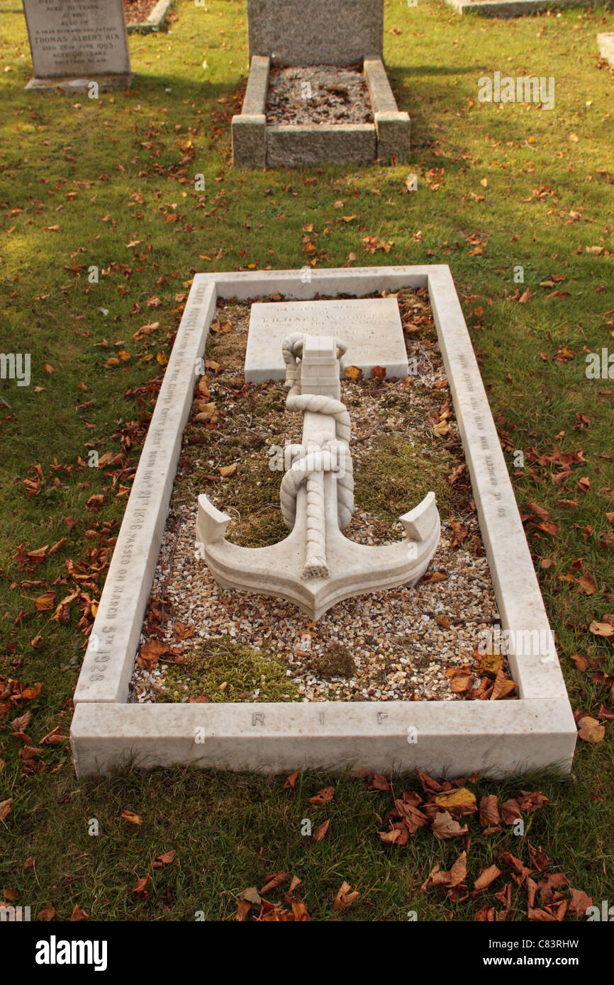 Grab von Richard Woodget Meister der Cutty Sark während ihrer erfolgreichsten Periode des Handels zwischen Australien und dem Vereinigten Königreich Stockfoto