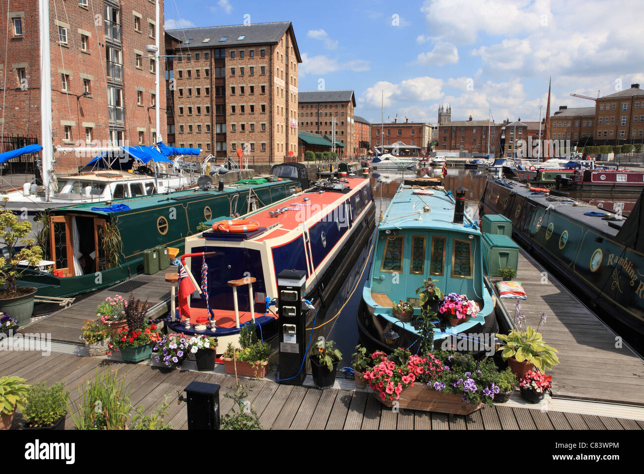 Victoria Docks, Gloucester, Gloucestershire, England, Vereinigtes Königreich Stockfoto