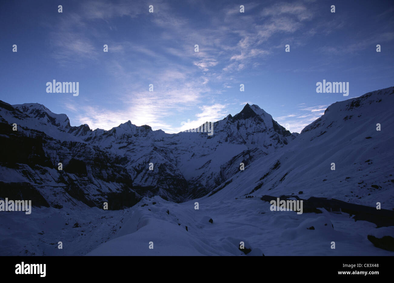 Annapurna Range Stockfoto