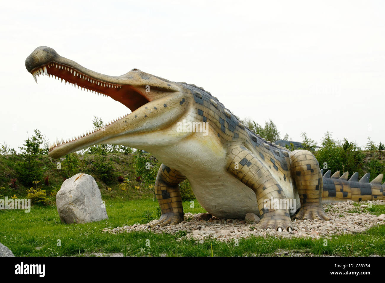 Leba Park (Dinosaurier Freizeitpark), Polen Stockfoto