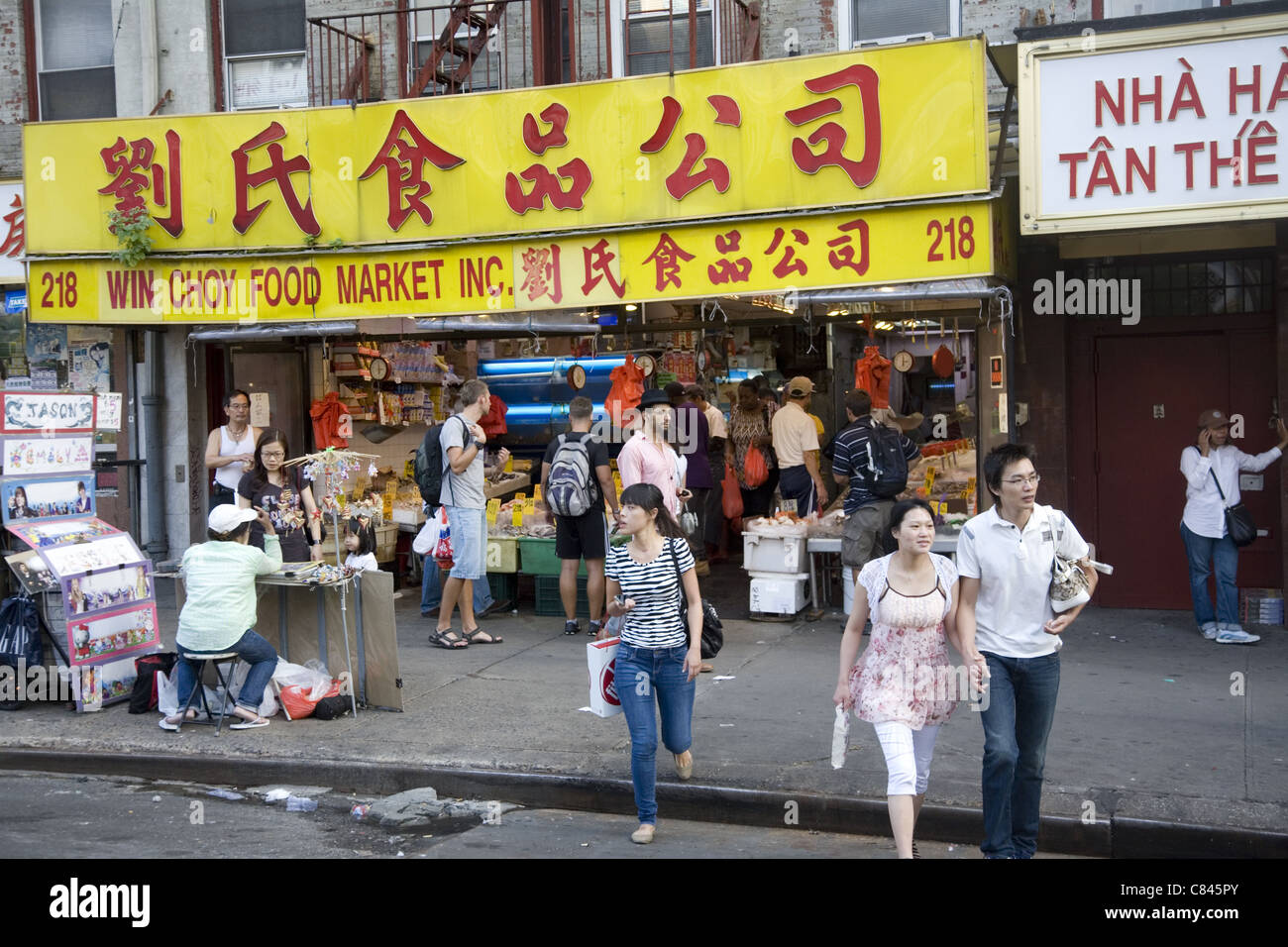 Chinesischen Markt, Canal Street, Chinatown, New York City. Stockfoto