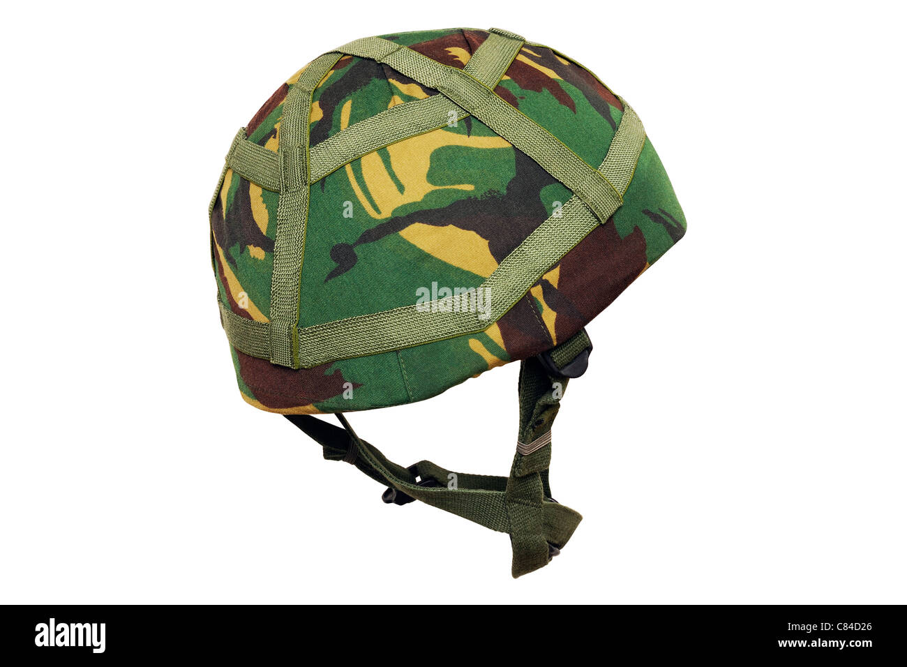 Armee-Helm. Britische Armee Thema MK.6 Kevlar Kampf Helm. Stockfoto