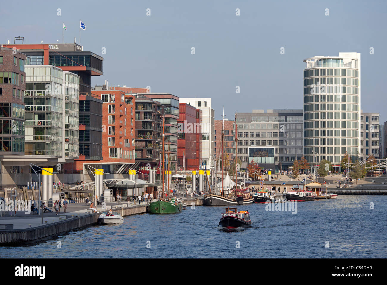 Sandtorkai, Hafencity (Hafenstadt), Hamburg, Deutschland Stockfoto