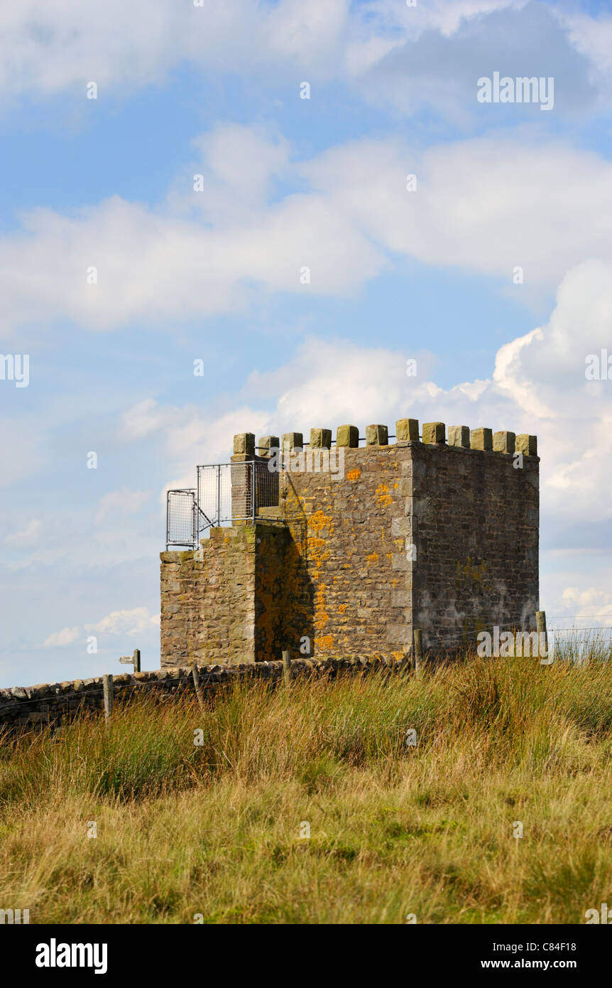 Jubillee Turm, Westfield House Farm, Abbeystead Fell, Lancashire, England, Vereinigtes Königreich, Europa. Stockfoto