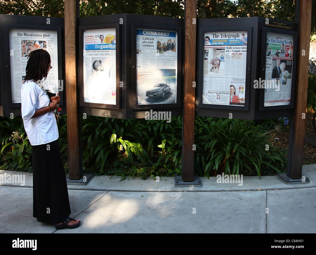 KOSTENLOSE Rede Bewegung CAFE BERKELEY UNIVERSITY OF CALIFORNIA BERKELEY CALIFORNIA USA 27. September 2011 Stockfoto