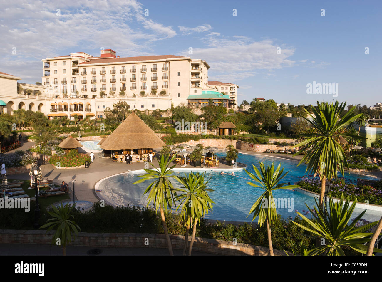 Elk200-1121 Äthiopien, Addis Abeba, Sheraton Hotel mit pool Stockfoto