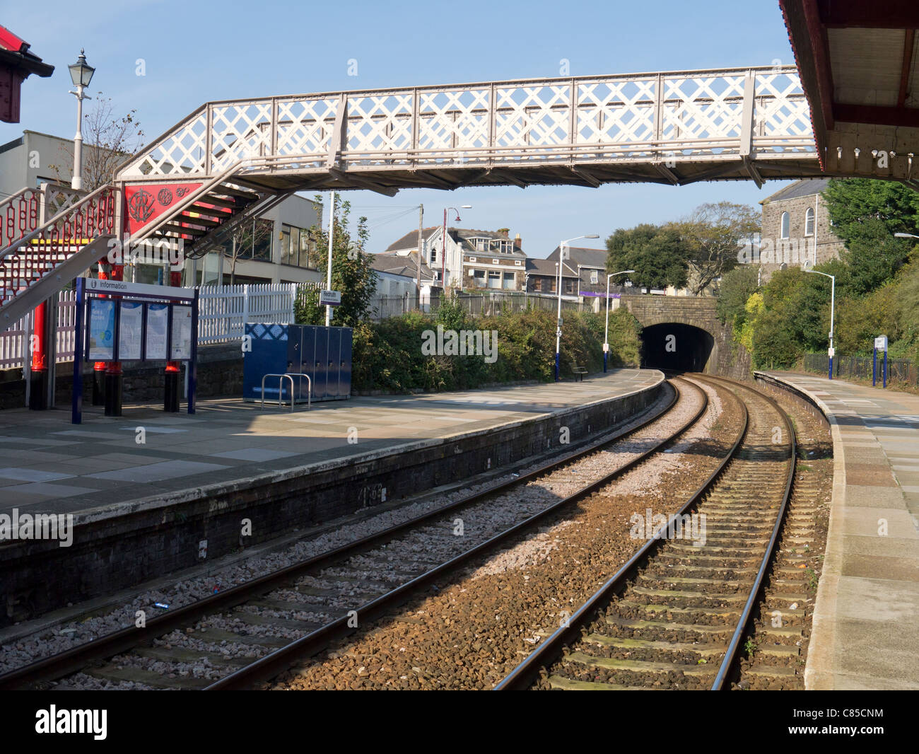 Bahnhof Redruth in Cornwall UK. Stockfoto