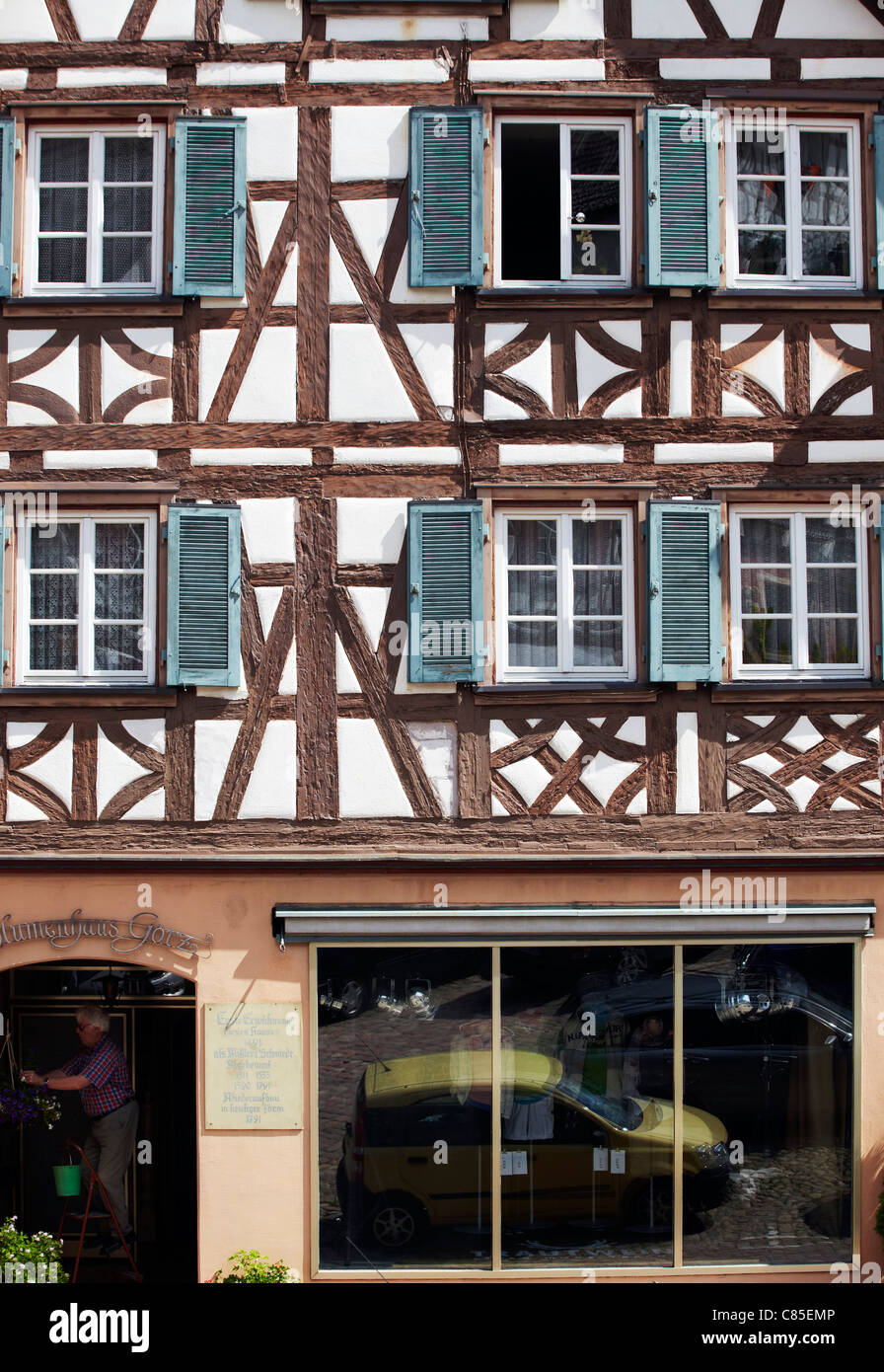 Holz Haus, Schiltach, Schwarzwald Stockfoto