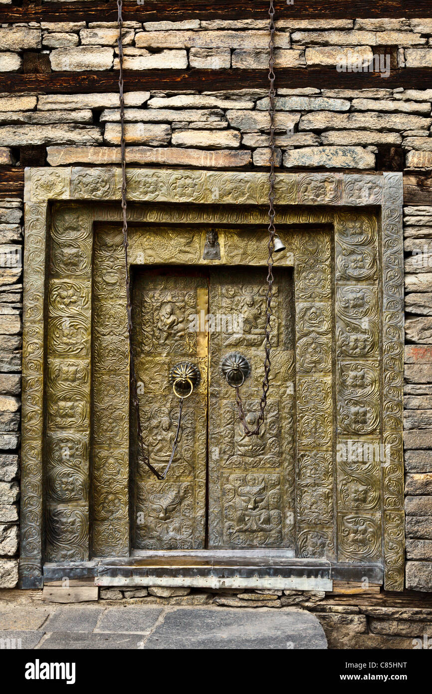 Toren der Sangla Fort - Hindu-Tempel. Sangla, Himachal Pradesh, Indien Stockfoto