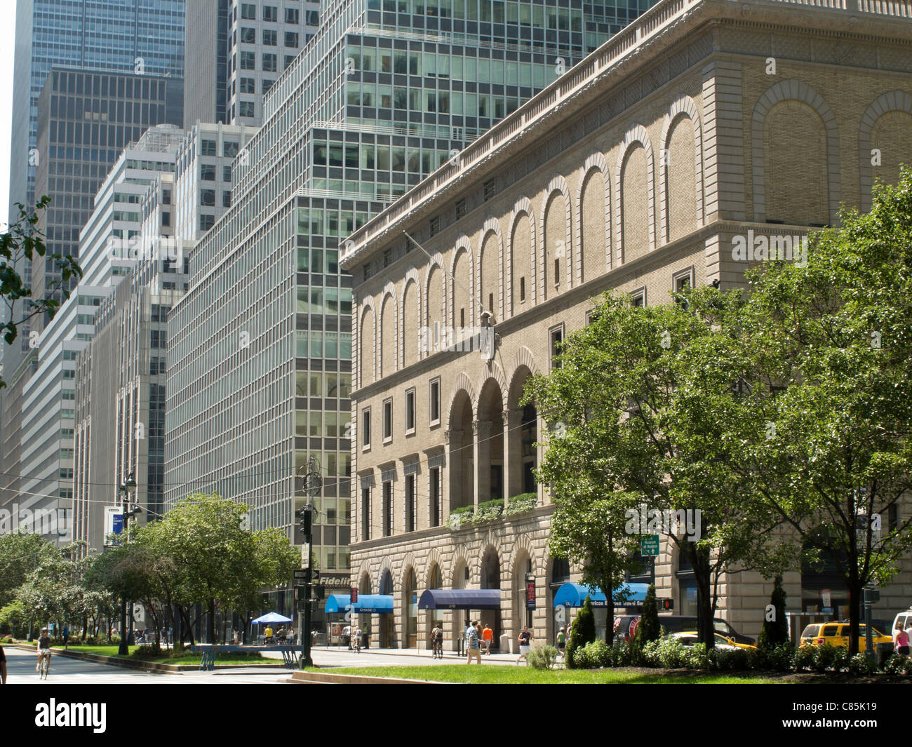 Die Schläger und Tennisclub, 370 Park Avenue NYC Stockfoto