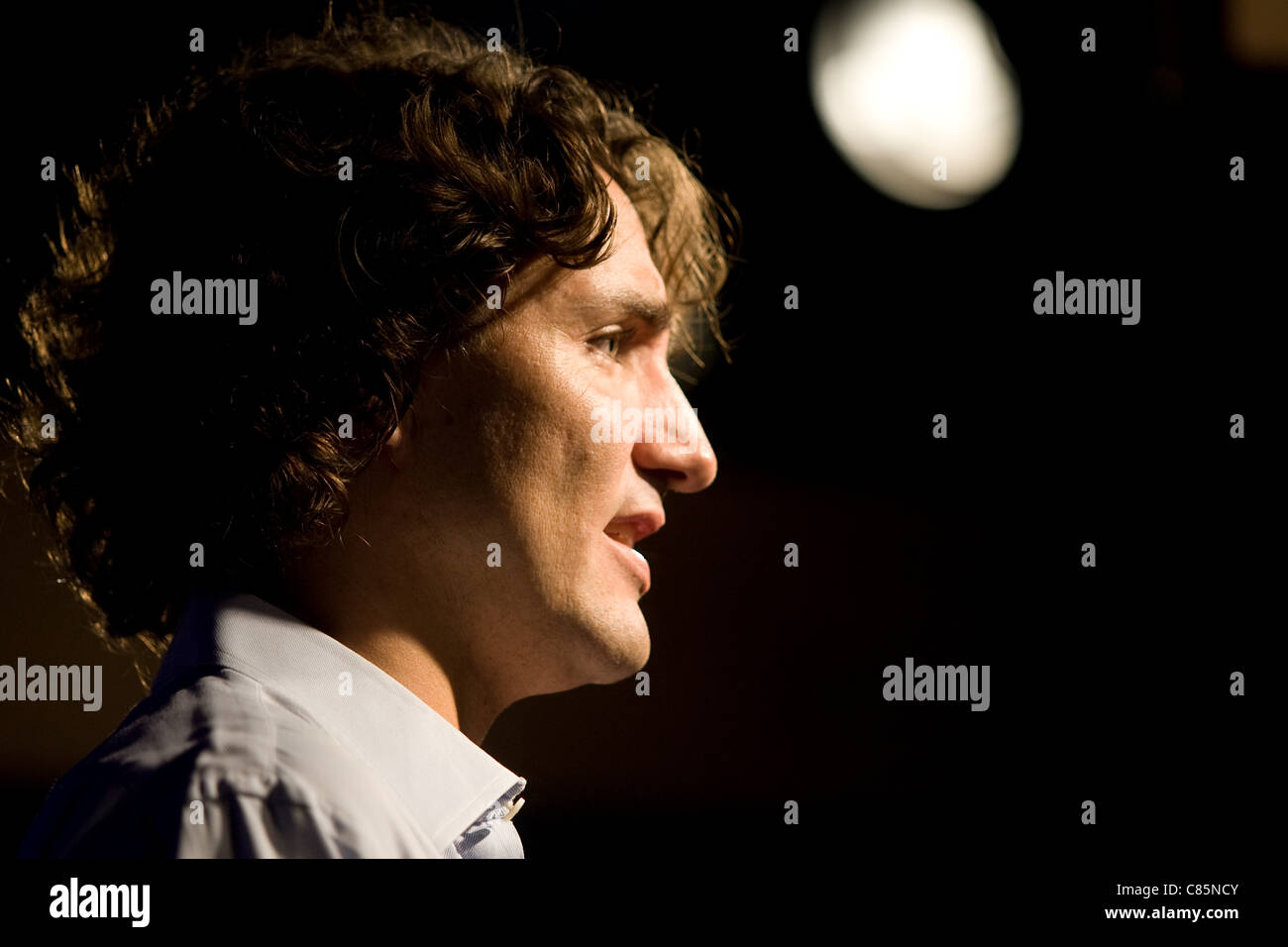 Justin Trudeau, Premierminister von Kanada und der Sohn des ehemaligen Ministerpräsidenten Pierre Elliott Trudeau Stockfoto