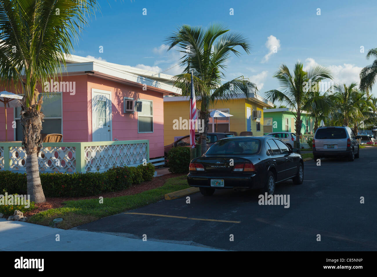 Feriendörfer, Fort Myers Beach, FL, USA Stockfoto