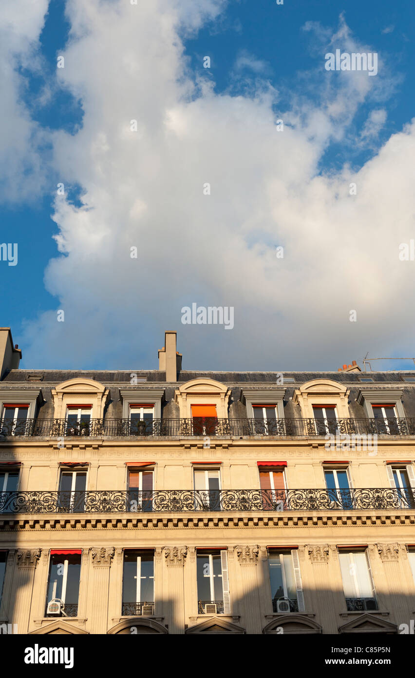 Paris auf dem Dach. Stockfoto