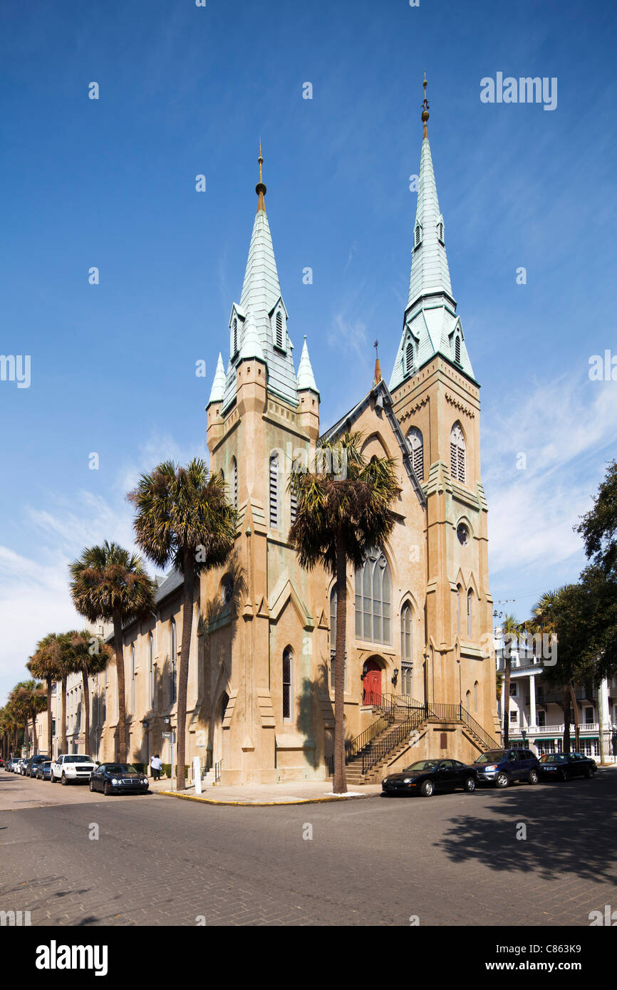 St John es Episcopal Church, Savannah Stockfoto