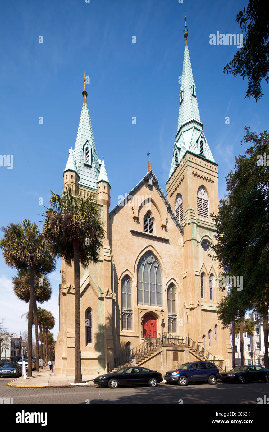 St John es Episcopal Church, Savannah Stockfoto