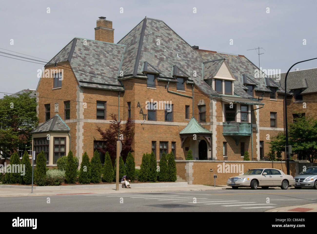 Brüderlichkeit Haus, University of Illinois, Urbana, Illinois, USA Stockfoto