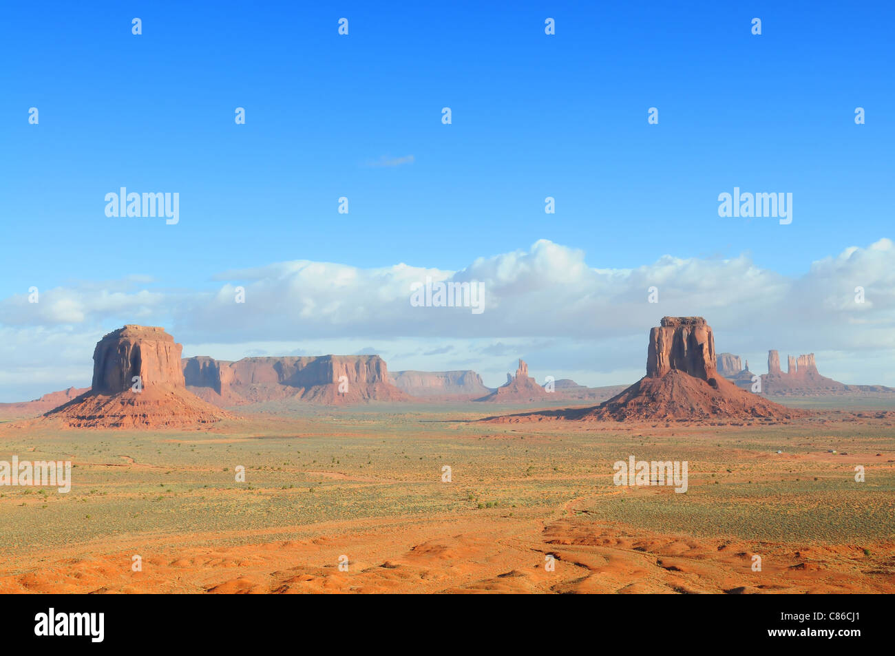 Monument Valley von des Künstlers Punkt gesehen Stockfoto