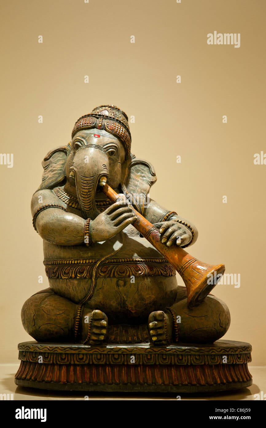 Kultige Ganesha Hindu-Elefanten-Statue in The Imperial Hotel, Neu Delhi, Indien Stockfoto