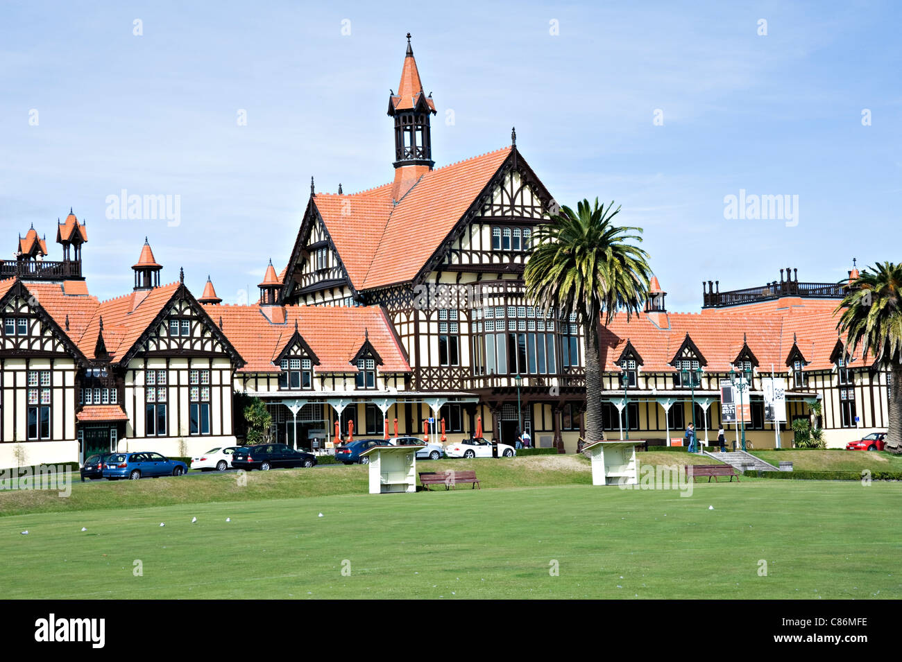 Das Museum für Kunst und Geschichte Regierung Gärten in Rotorua Nordinsel Neuseeland NZ Stockfoto
