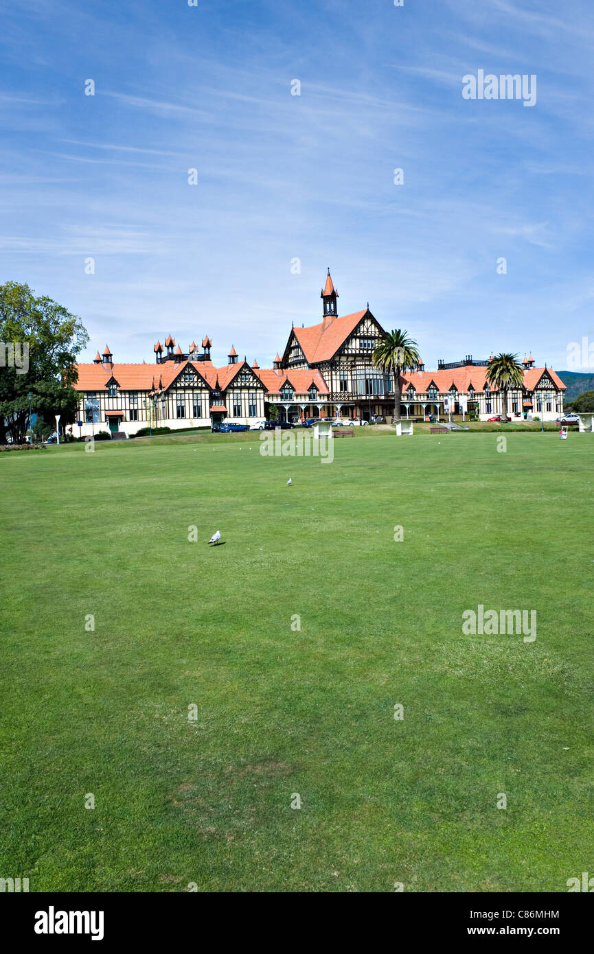 Das Museum für Kunst und Geschichte Regierung Gärten in Rotorua Nordinsel Neuseeland NZ Stockfoto