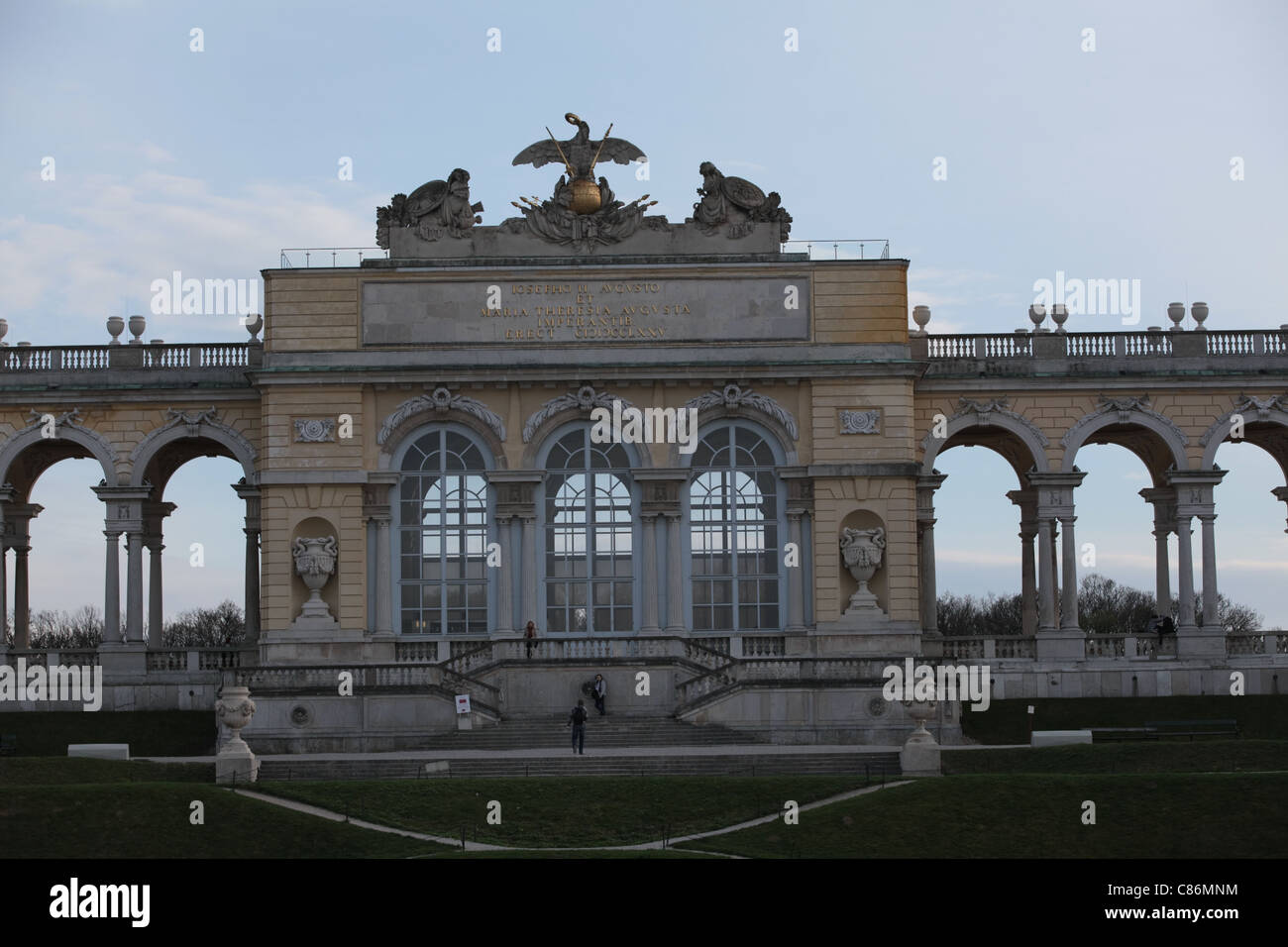 Gloriette, Schloss Schönbrunn, Wien, Österreich Stockfoto
