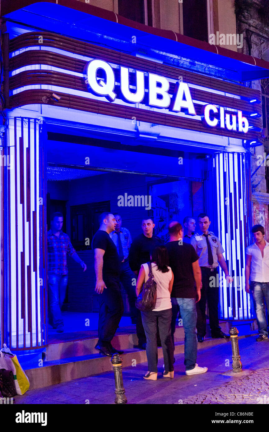 Quba Nachtclub, Beyoglu, Istanbul, Türkei Stockfoto