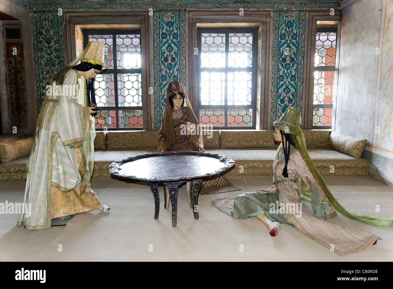 Die Wohnungen der Königin-Mutter in den Harem des Topkapi Palace Museum, Istanbul, Türkei Stockfoto