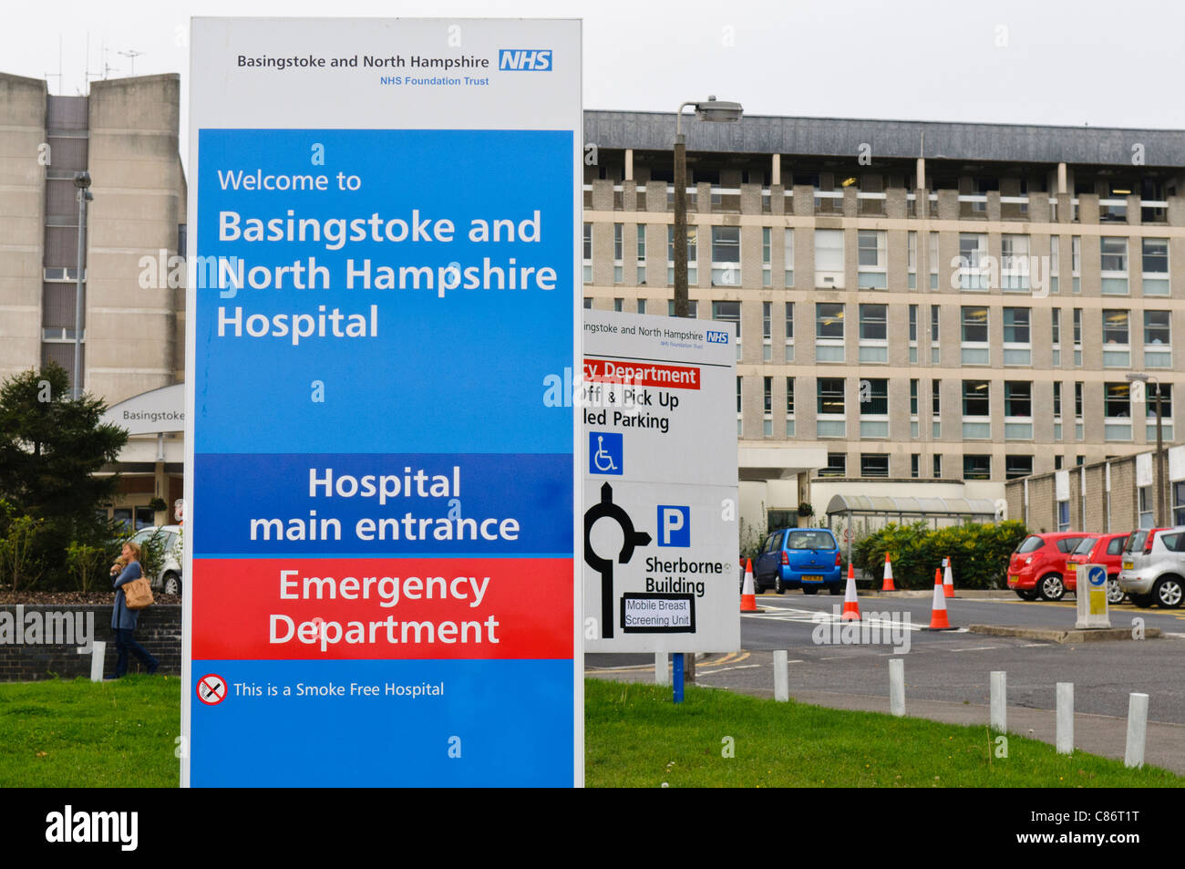 Basingstoke und North Hampshire Hospital Stockfoto