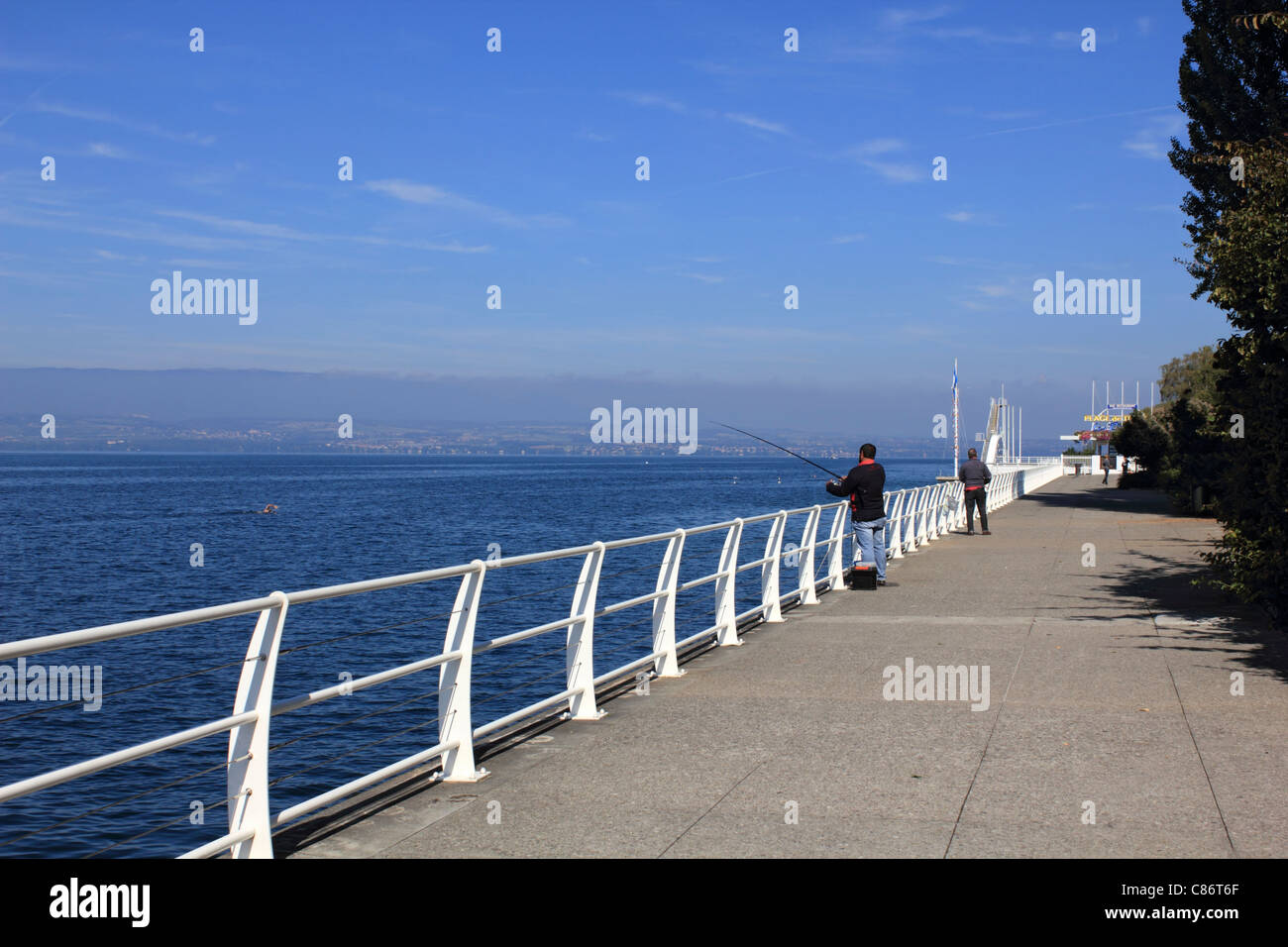Thonon-Les-Bains, Lac Leman (Genfer See) Haute-Savoie, Frankreich Stockfoto