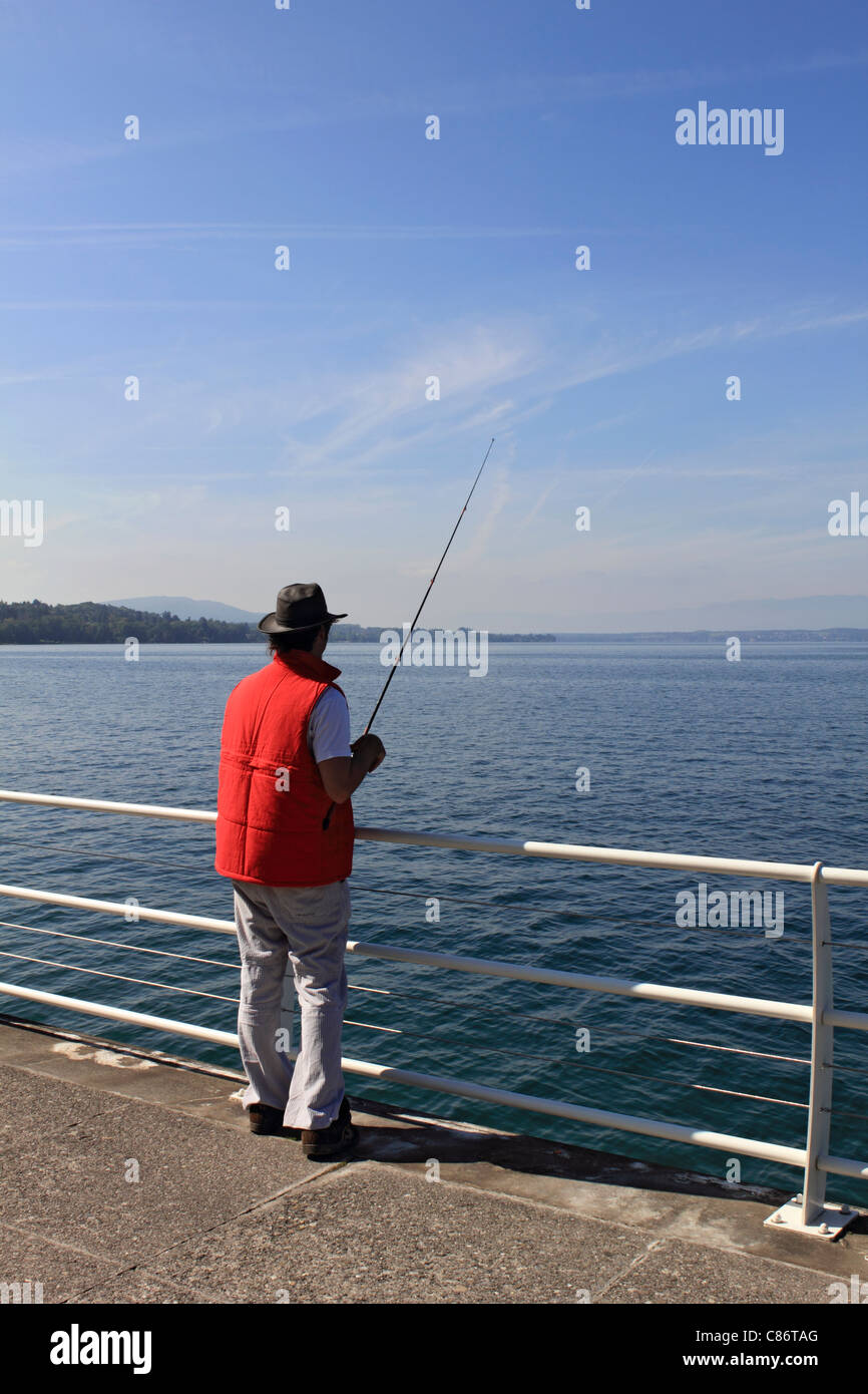 Thonon-Les-Bains, Lac Leman (Genfer See) Haute-Savoie, Frankreich Stockfoto