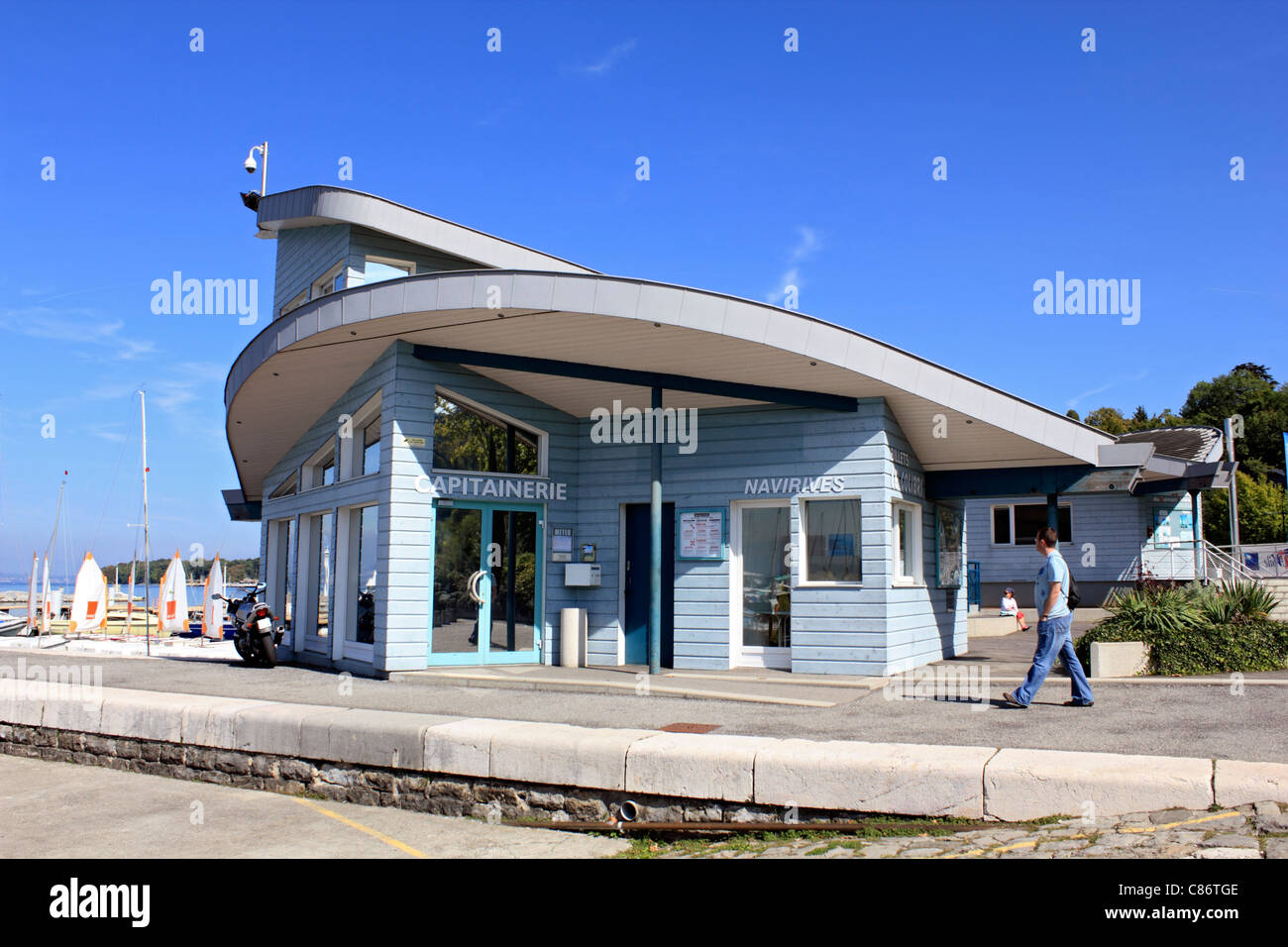 Marina in Thonon-Les-Bains, Lac Leman (Genfer See) Haute-Savoie, Frankreich Stockfoto