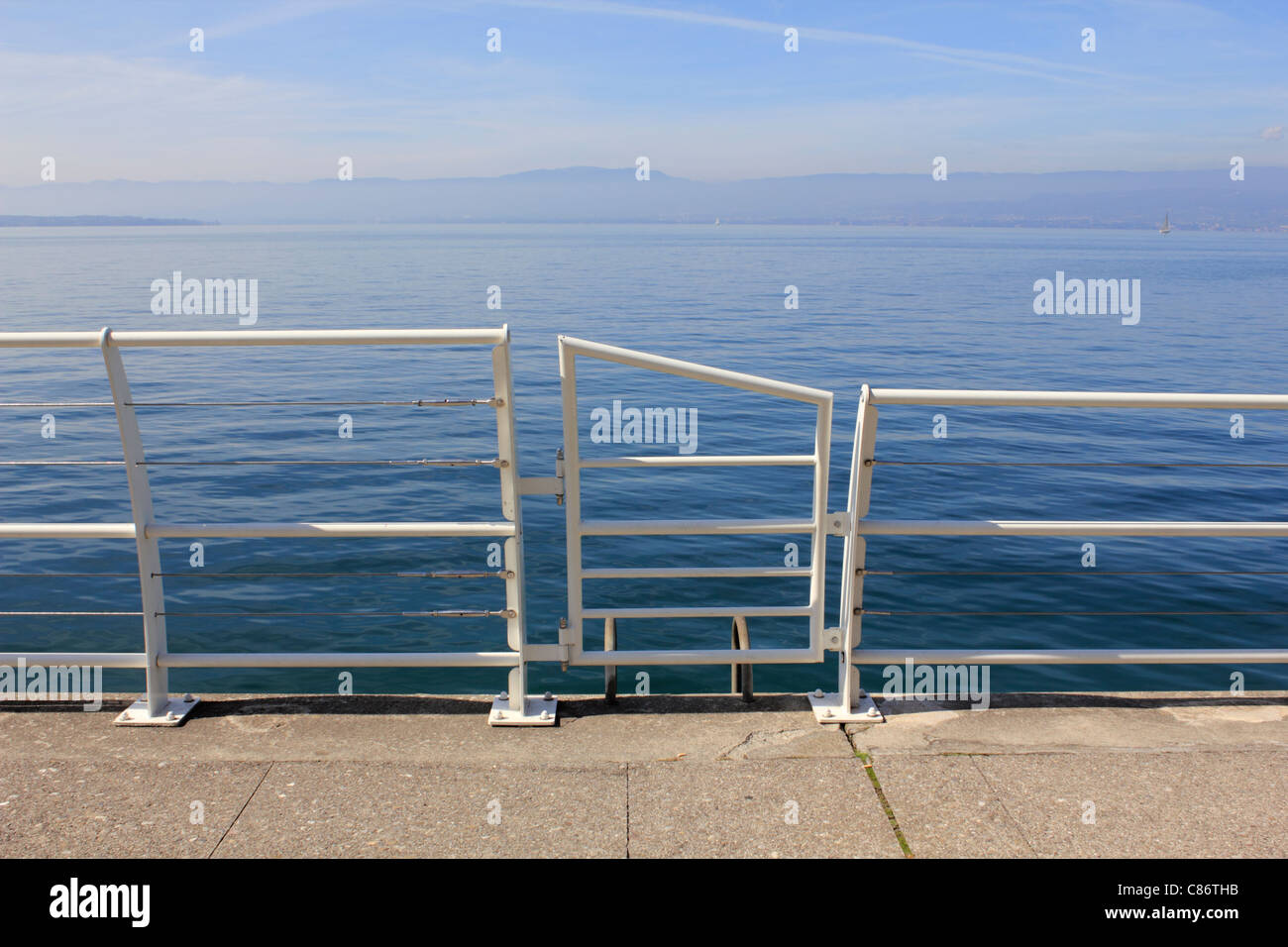 Thonon-Les-Bains, Lac Leman (Genfer See) Haute-Savoie, Frankreich Stockfoto