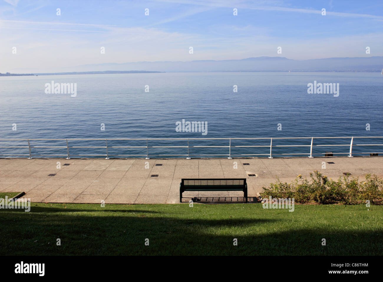 Thonon-Les-Bains, Lac Leman (Genfer See) Haute-Savoie, Frankreich Stockfoto