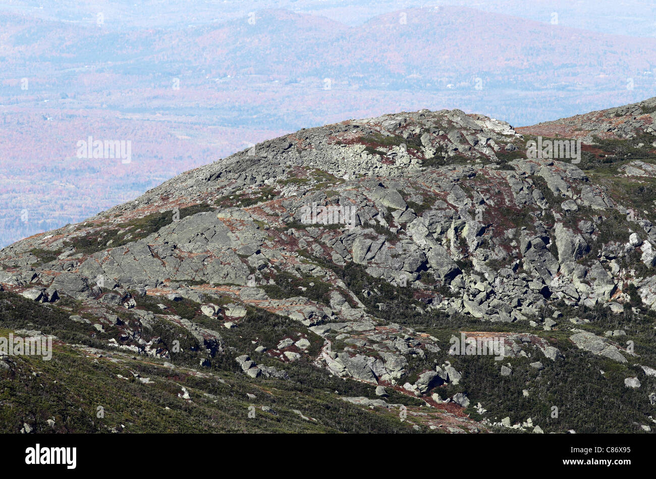 Mt-Ton in der Weißenberger Presidential Range, New Hampshire Stockfoto