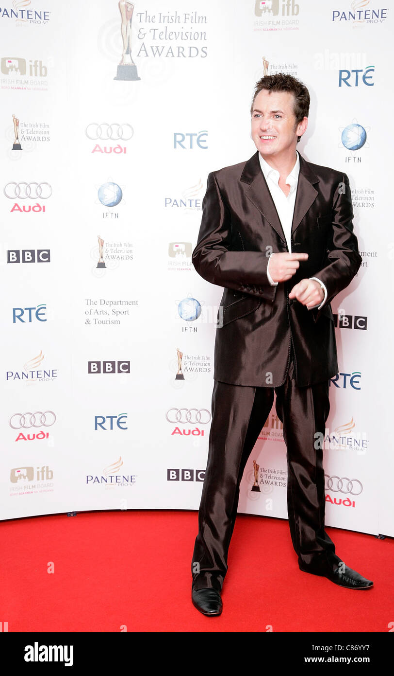 DUBLIN, Irland - 14 Februar: Shane Richie besucht den Presseraum an der 6. jährlichen Irish Film and Television Awards im Burlington Hotel am 14. Februar 2009 in Dublin, Irland Stockfoto