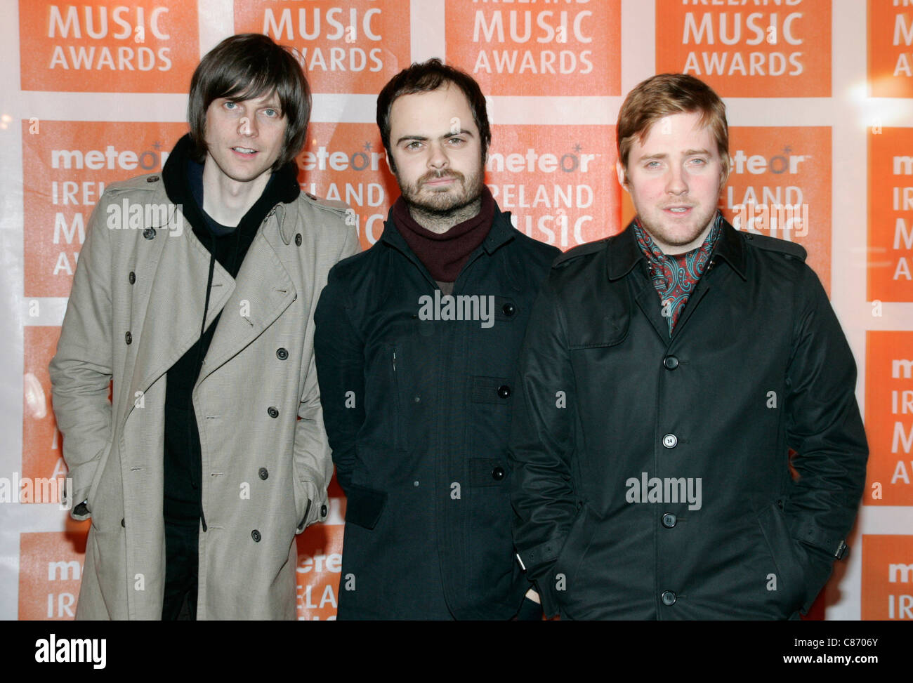 Kaiser Chiefs am Meteor Music awards 2007, Dublin, Republik Irland Stockfoto