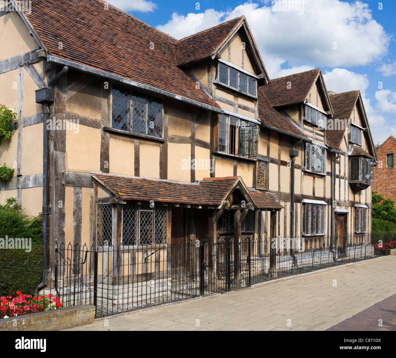 Der Geburtsort von William Shakespeare, Henley Street, Stratford-upon-Avon, Warwickshire, England, UK Stockfoto