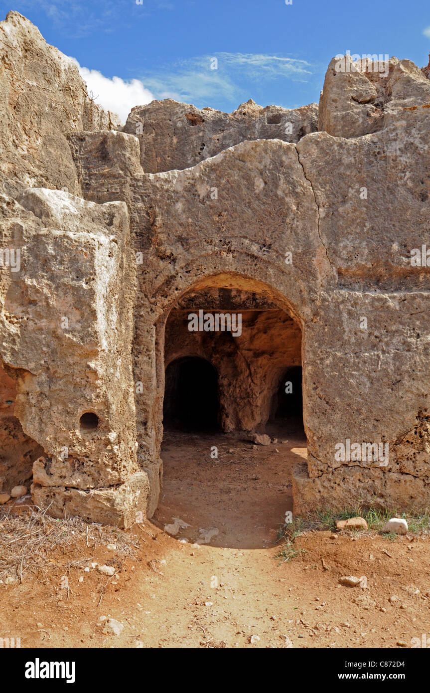 Die historische und interessante Grab der Könige in Paphos Südzypern Stockfoto
