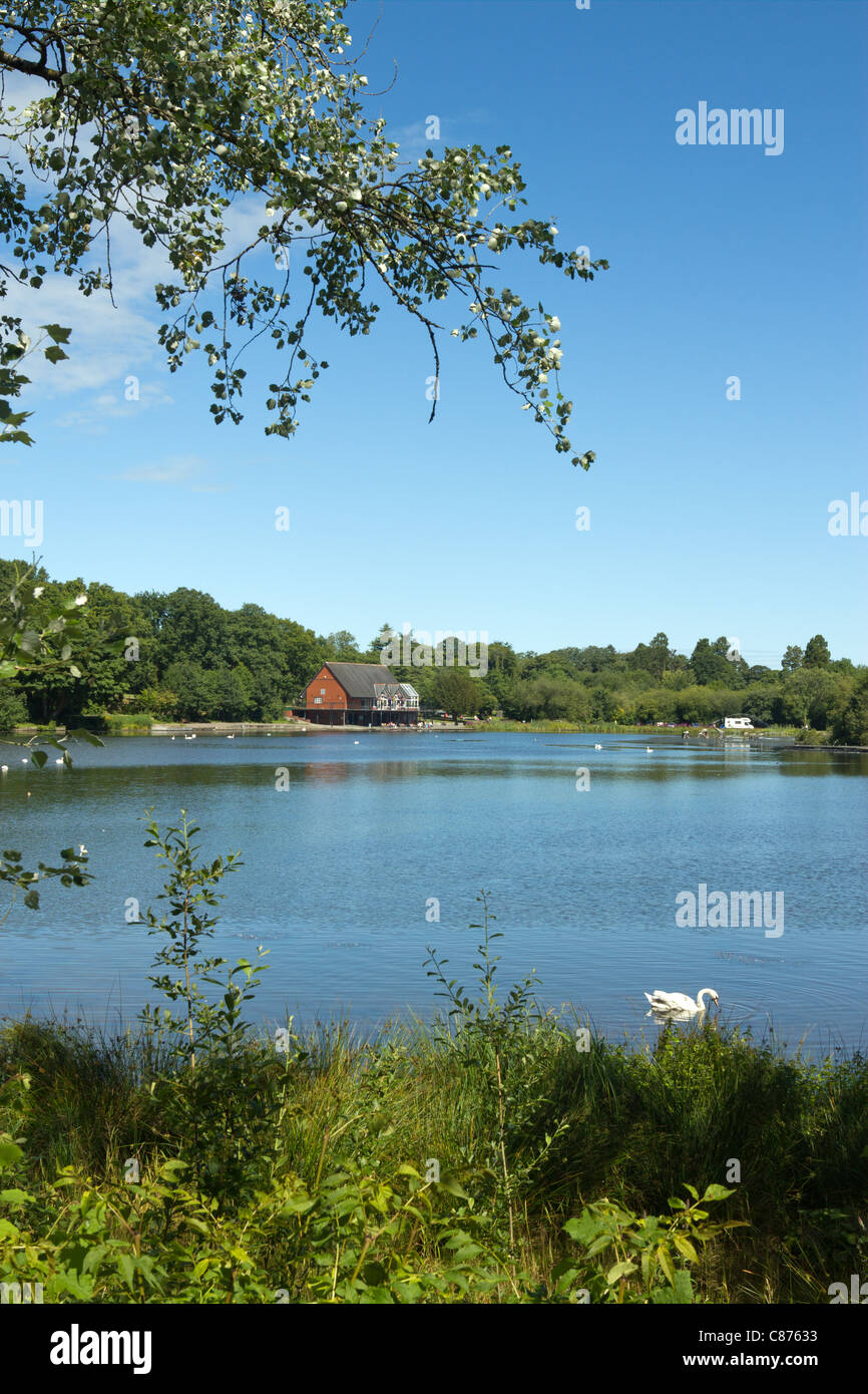 Llandrindod Wells See, Wales UK. Stockfoto