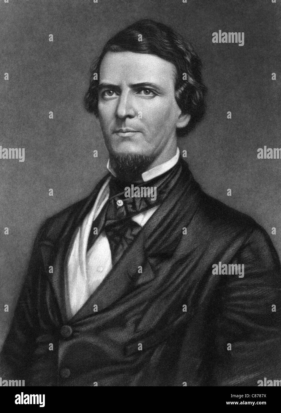 Vintage-Porträt des US-Politikers Preston S. Brooks (1819 - 1857). Stockfoto