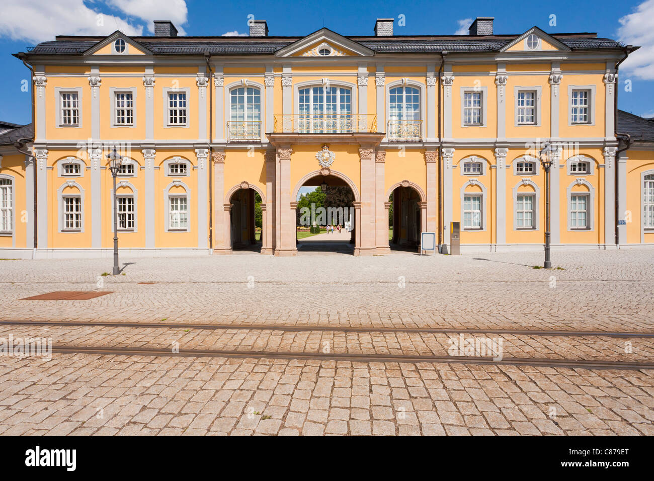 Deutschland, Thüringen, Gera, Blick auf die barocke Orangerie-Gebäude Stockfoto