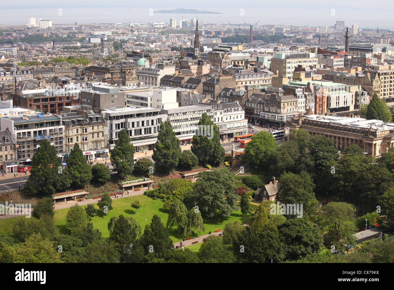 Blick auf Edinburgh Stockfoto