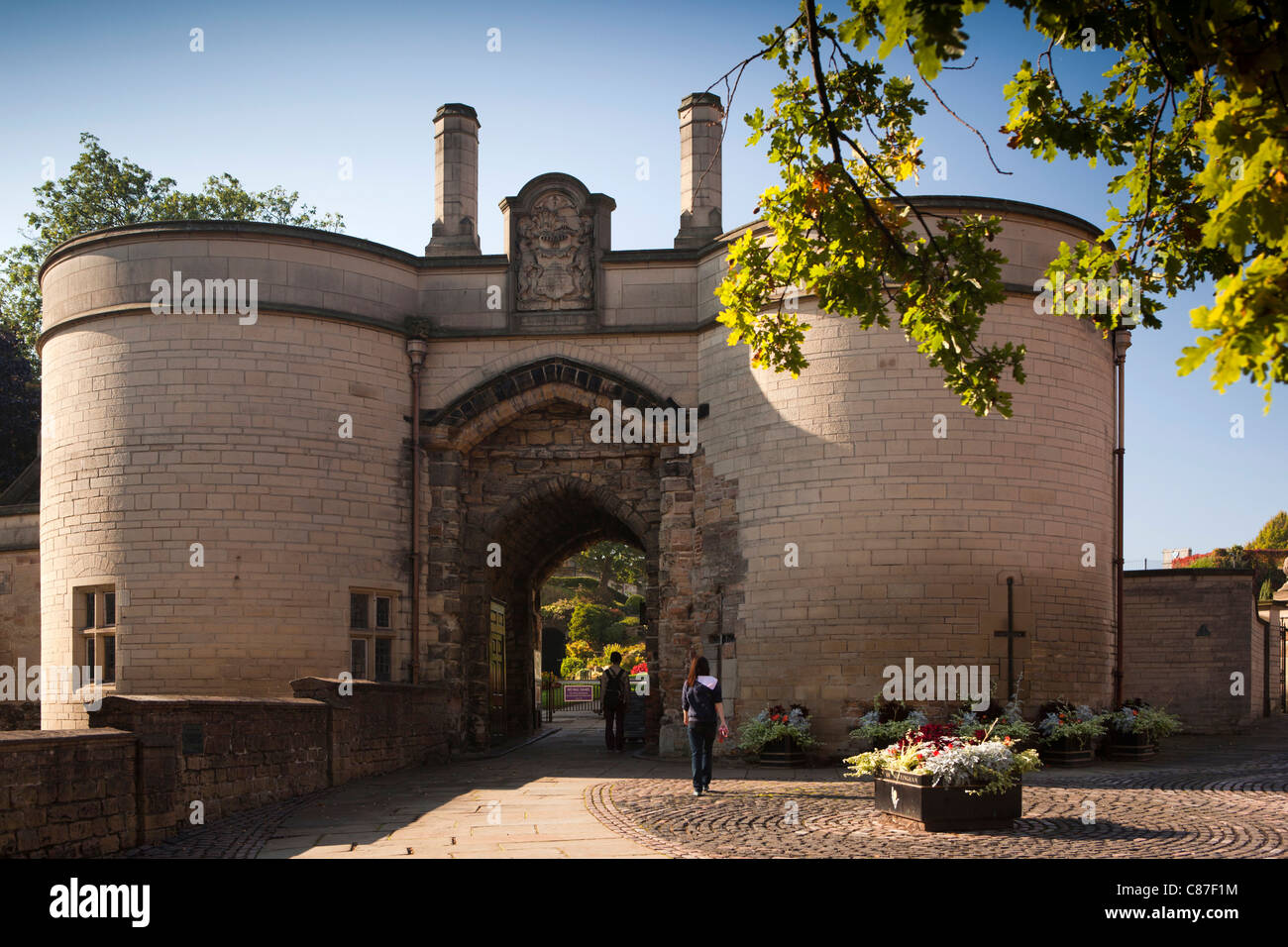 UK, Nottinghamshire, Nottingham Castle, Torhaus Stockfoto