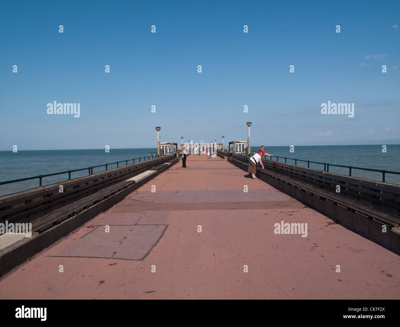 Sommertag in UK Küsten Stadt der Deal in Kent Stockfoto