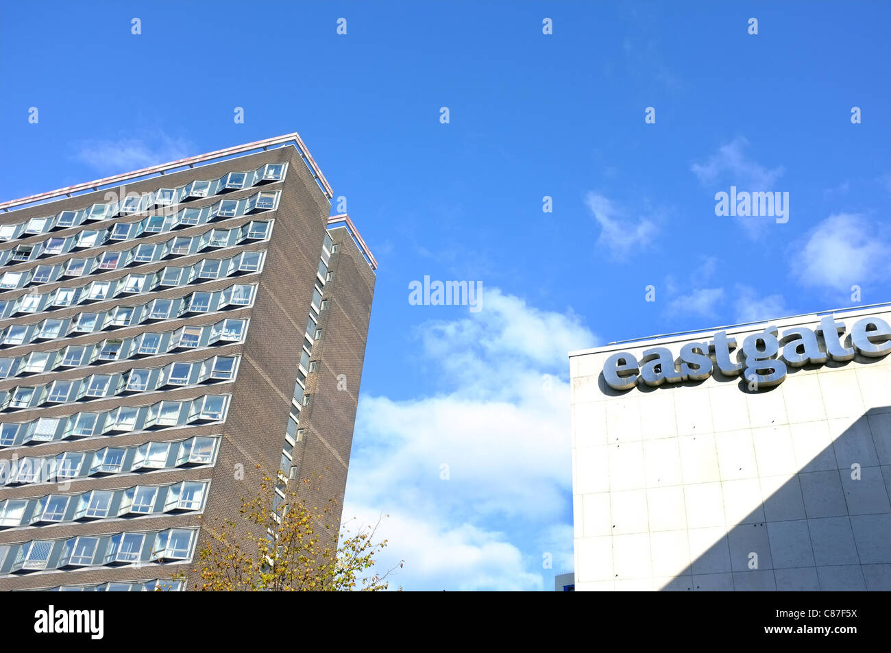 Gebäude in Basildon Stadtzentrum Stockfoto