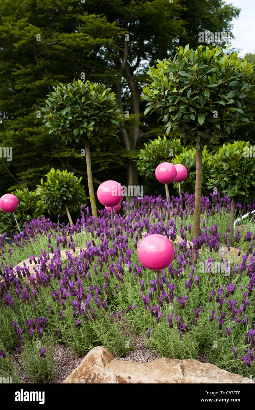 "Treten Sie nicht über den Zaun" Visionär Garten, 2011 RHS Flower Show Tatton Park Stockfoto
